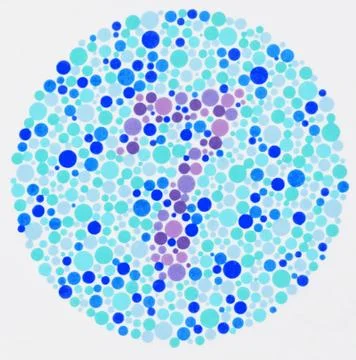 Color blind test - 7 Stock Illustration