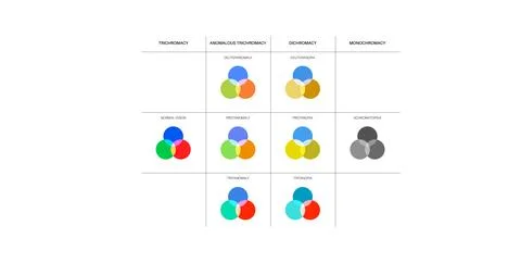 Color blindness poster Stock Illustration