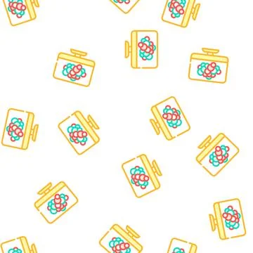Color blindness test ophthalmology vector seamless pattern Stock Illustration
