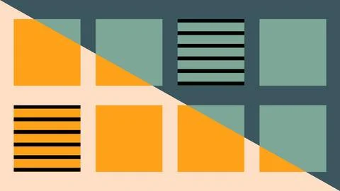 Color Block Abstract Grid Background Stock-Illustration