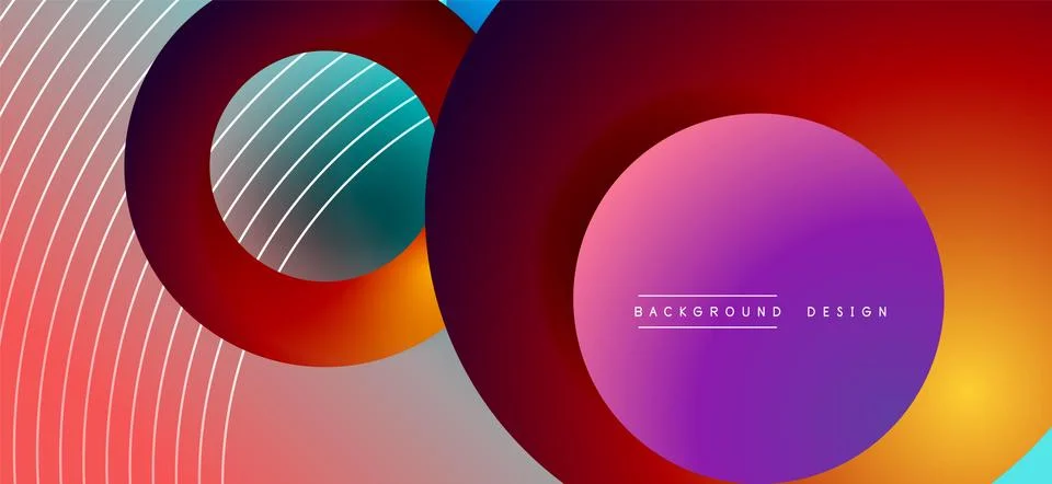 Color block vector abstract background, dynamic shapes on color gradient. Trendy 스톡 일러스트