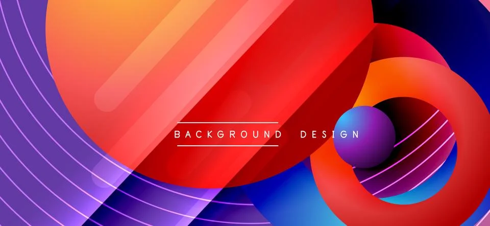 Color block vector abstract background, dynamic shapes on color gradient. Trendy 스톡 일러스트