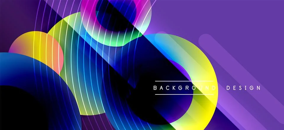 Color block vector abstract background, dynamic shapes on color gradient. Trendy 스톡 일러스트