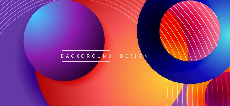 Color block vector abstract background, dynamic shapes on color gradient. Trendy 스톡 일러스트