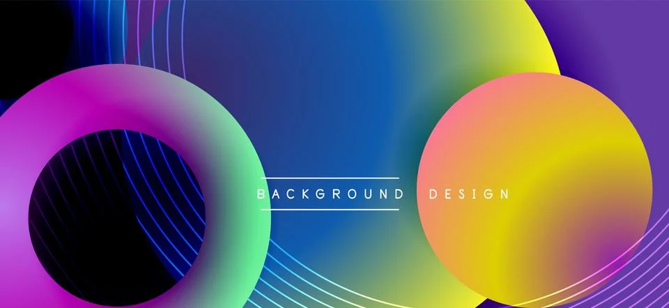 Color block vector abstract background, dynamic shapes on color gradient. Trendy 스톡 일러스트
