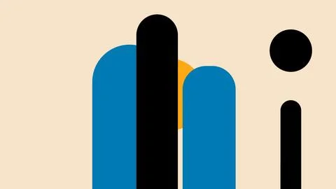 Color Block Vertical Composition Background Stock Illustration