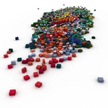 Color blocks Stock Illustration