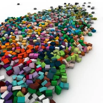 Color blocks Stock Illustration