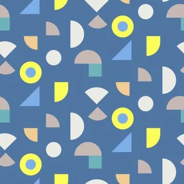 Color blocks seamless vector pattern. Illustrazione stock