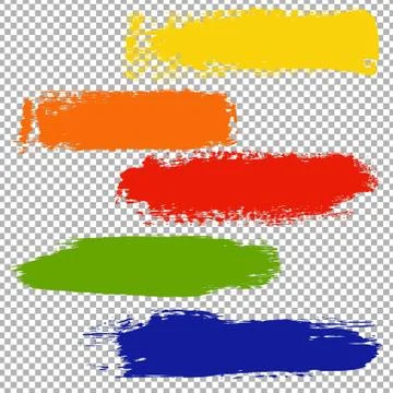 Color Blots Set Stock Illustration
