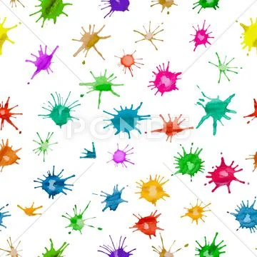 Color blots on a white - seamless texture Stock Illustration