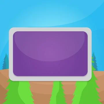 Color board fixed on surface with white frame. Rectangle shaped structure. Empty Stock Illustration