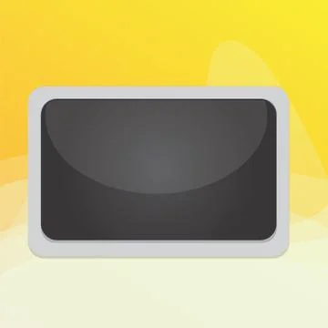 Color board fixed on surface with white frame. Rectangle shaped structure. Empty Stock Illustration