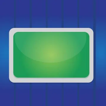 Color board fixed on surface with white frame. Rectangle shaped structure. Empty Stock Illustration