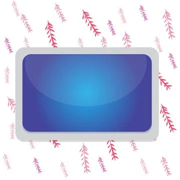 Color board fixed on surface with white frame. Rectangle shaped structure.... Foto stock
