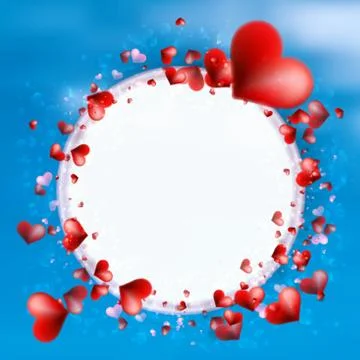 Color Bokeh on a light cloud sky. + EPS10 Stock Illustration