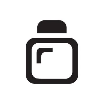 Color bottle icon Stock Illustration