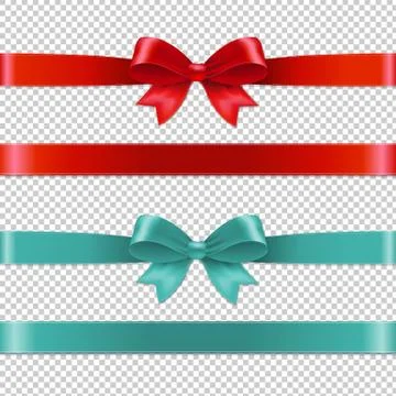 Color Bows Collection Stock Illustration