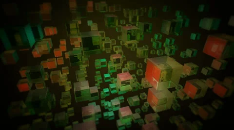 Color box array Stock Footage 26004131
