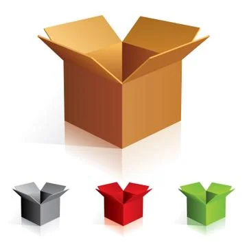 Color boxes Stock Illustration