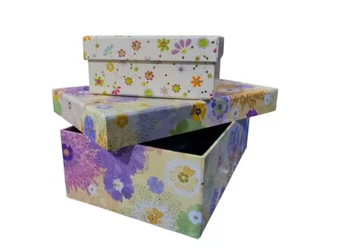 Color boxes Stock Photos