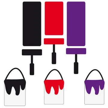 Color boxes on white background Stock Illustration