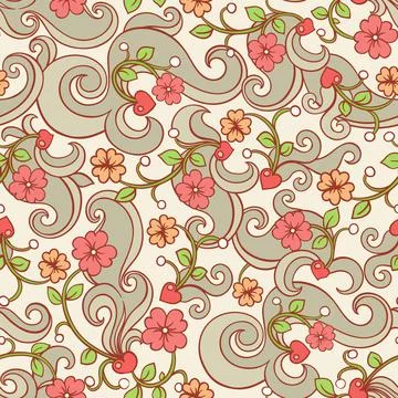 Color branches of plants Illustrazione stock