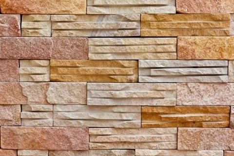 Color brick block texture Stock Photos