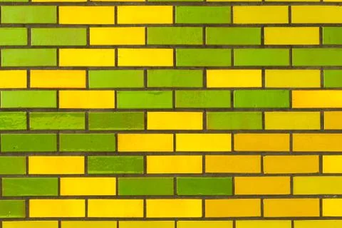 Color Brick Wall Stock Photos