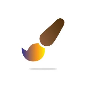 Color brush icon Stock Illustration
