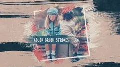 Color Brush Strokes Stock After Effects