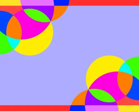 Color bubble frame Stock Illustration