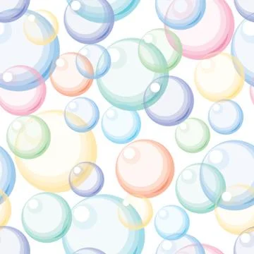 Color bubbles. Seamless background Иллюстрация