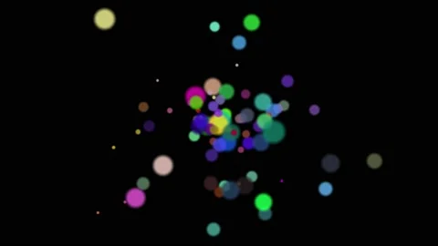 Color bubbles spreading animation Stock Footage 236570269