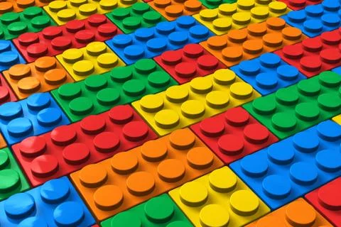 Color building blocks Stock Illustration