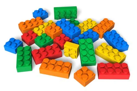 Color building blocks Stock Illustration