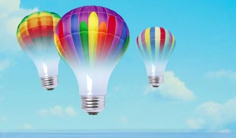 Color bulbs Stock Illustration