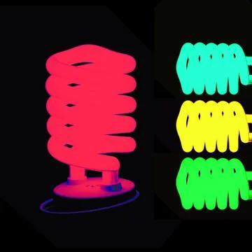 Color bulbs Stock Illustration