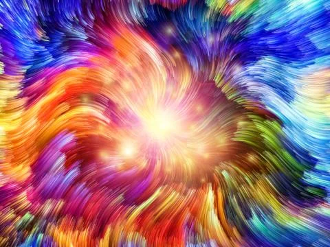 Color Burst Stock Illustration