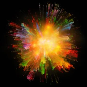 Color Burst 库存插图