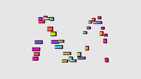Color burst pixel glitch background for seamless looping Stock Footage 341745060
