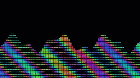 Color burst pixel glitch background creates a vibrant Stock Footage 341757493