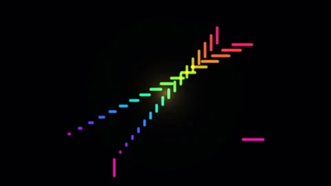 Color burst pixel glitch background for seamless looping Stock Footage 341842652