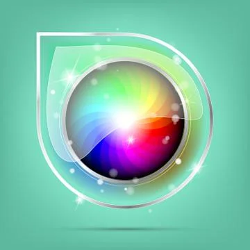Color button Stock Illustration