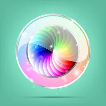 Color button Stock Illustration