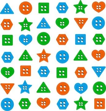 Color button Stock Illustration