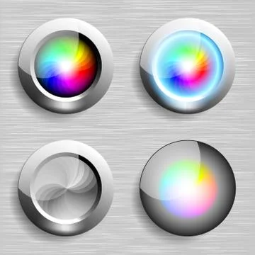 Color button Stock Illustration