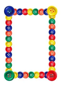 Color buttons frame Stock Photos