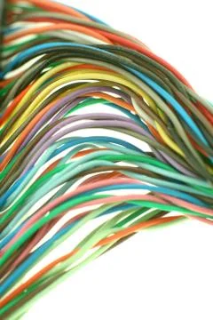 Color cable Foto stock
