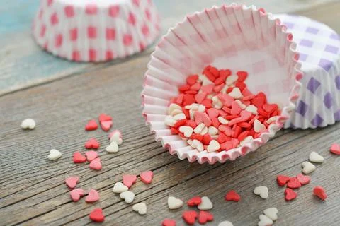 Color candy hearts 写真素材